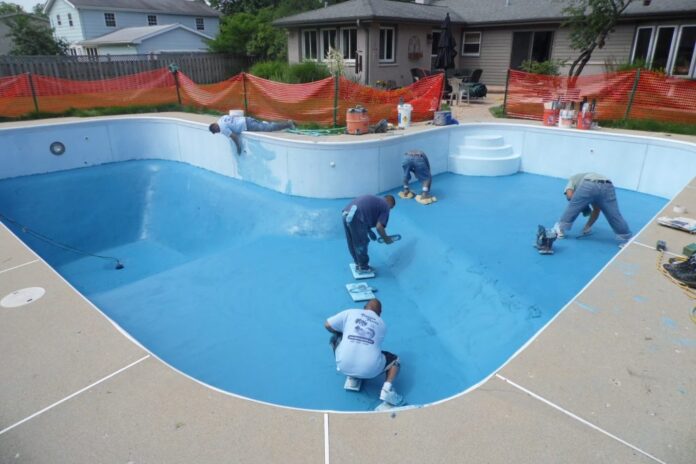 Pool resurfacing